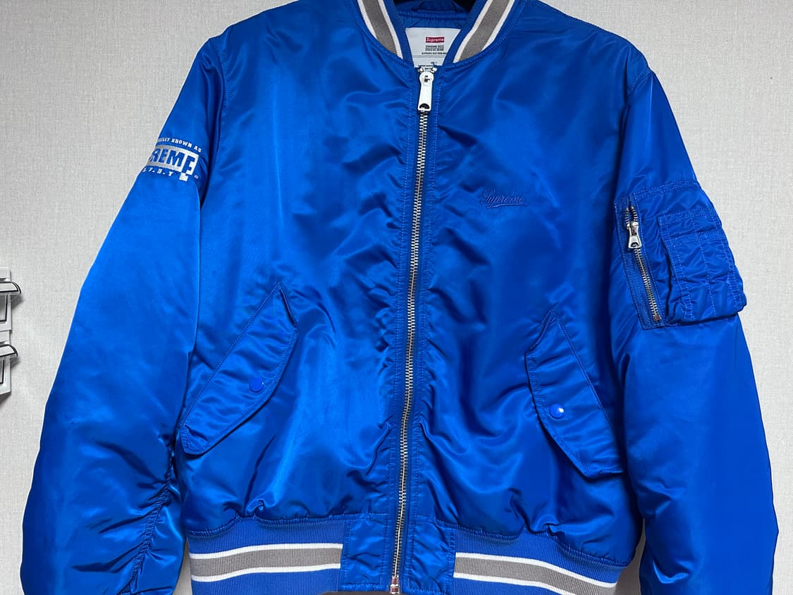 슈프림 세컨드 투 논 MA-1 자켓 블루 - 22SS 상품이미지9