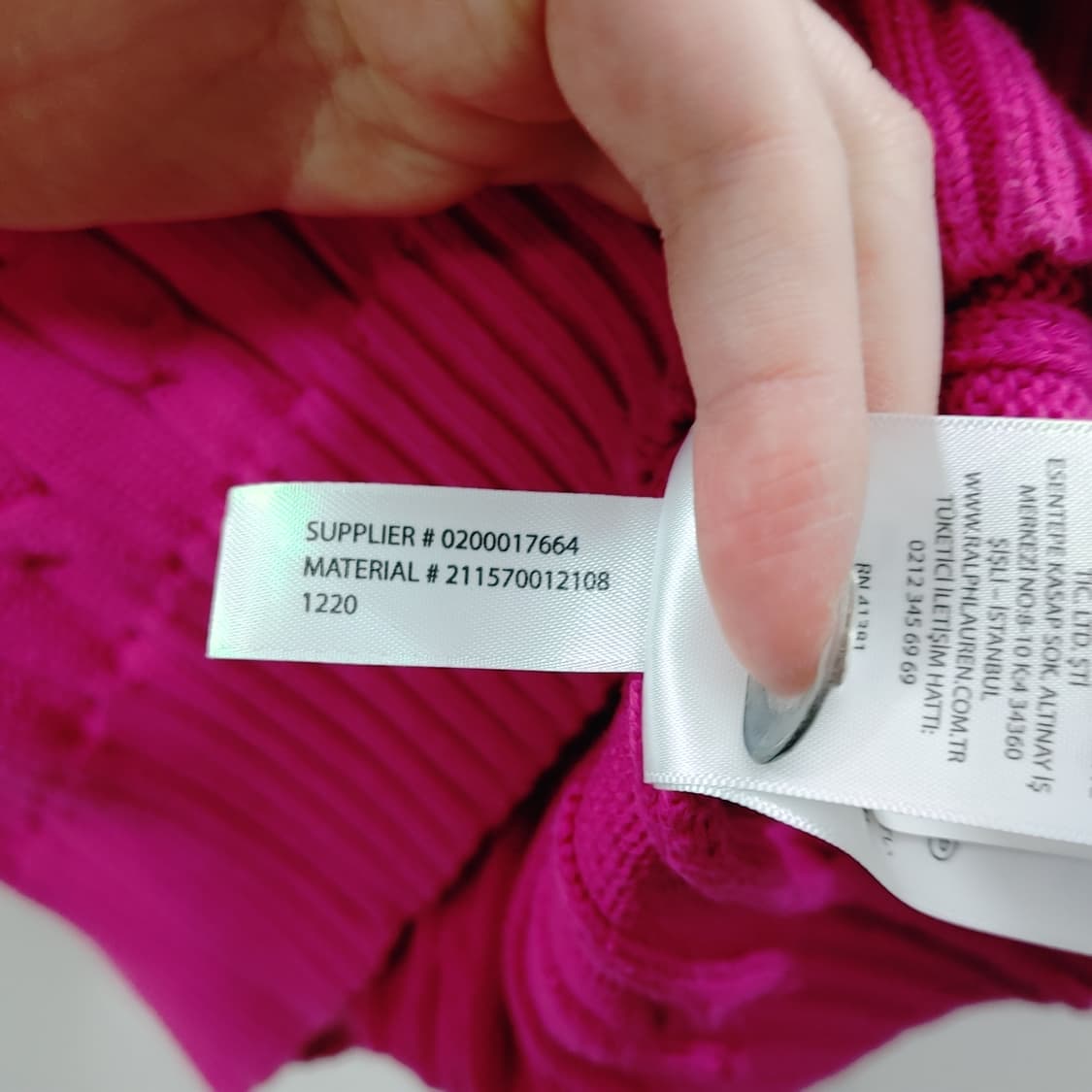 S 폴로랄프로렌 여성 핫핑크 꽈배기 데일리 니트 스웨터 상품이미지6