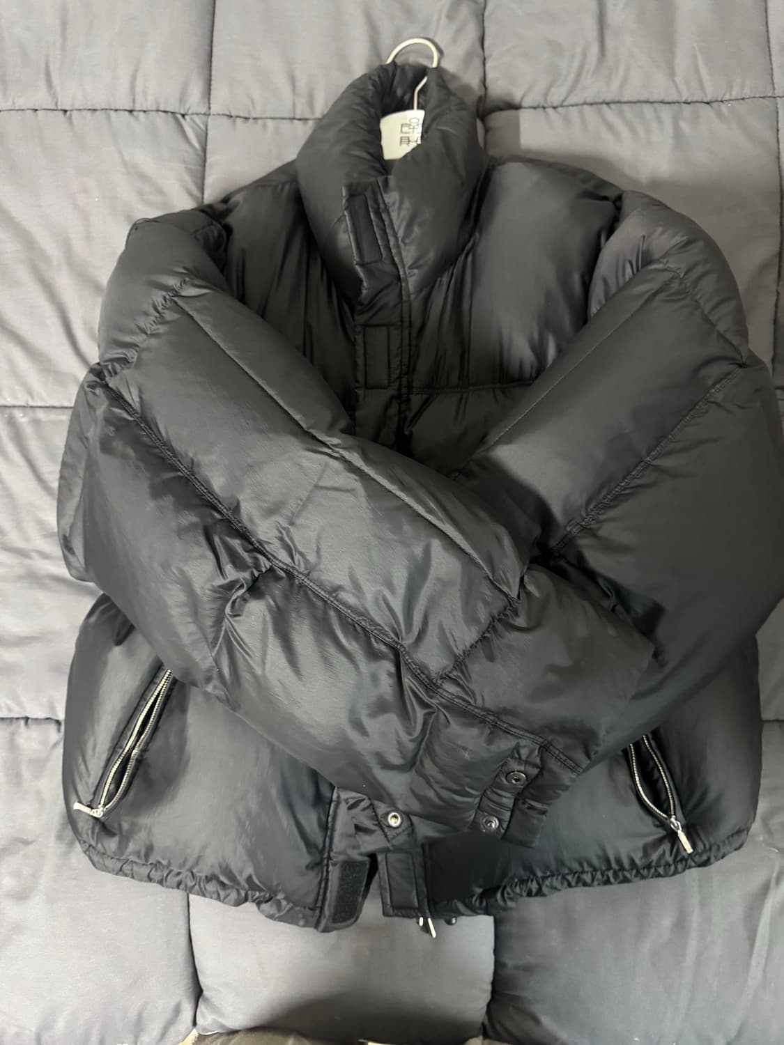 폴리테루4 벨크로 패딩  블랙 상품이미지3