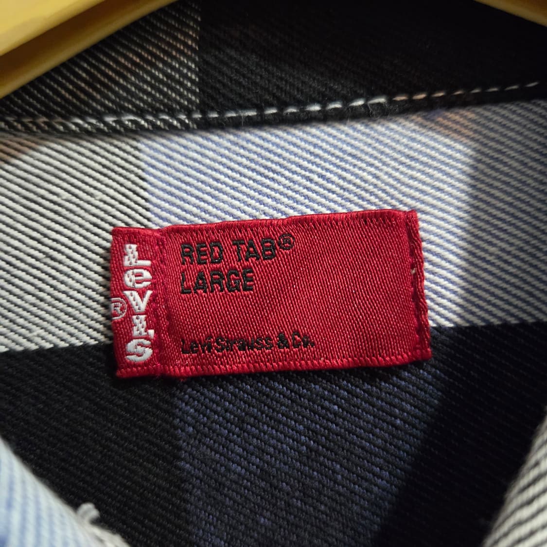 리바이스 레드탭 일본판 블루 체크 셔츠 상품이미지5