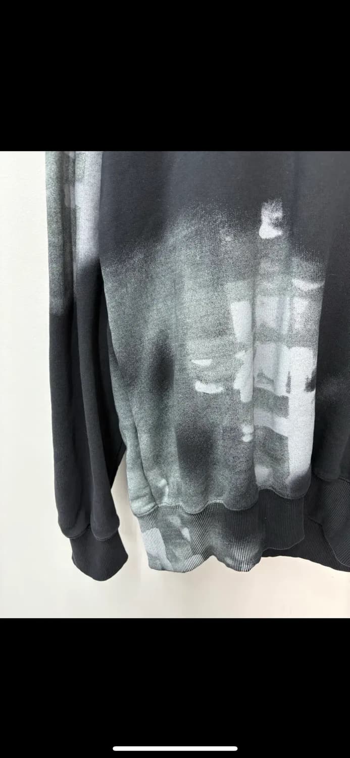 어콜드월 블랙 브러시 스트로크 후드티 H1719 상품이미지3