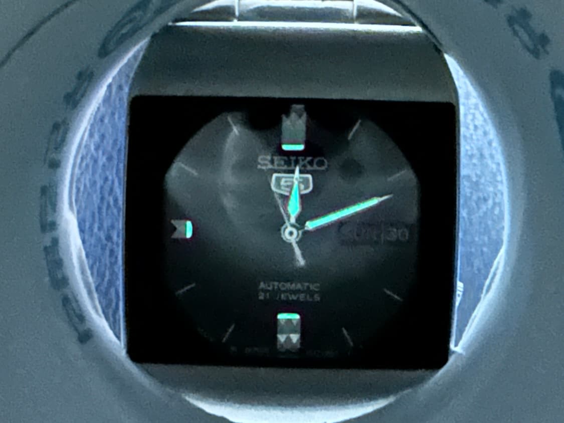 [희귀 모델] 세이코 5 오토매틱 4227-00B0 블랙 스퀘어(양호)  상품이미지10