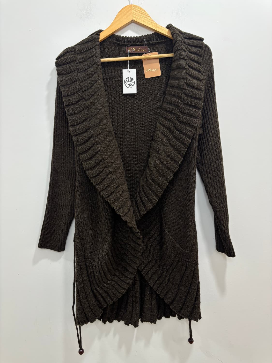 Philan 초코브라운 니트 가디건 상품이미지7