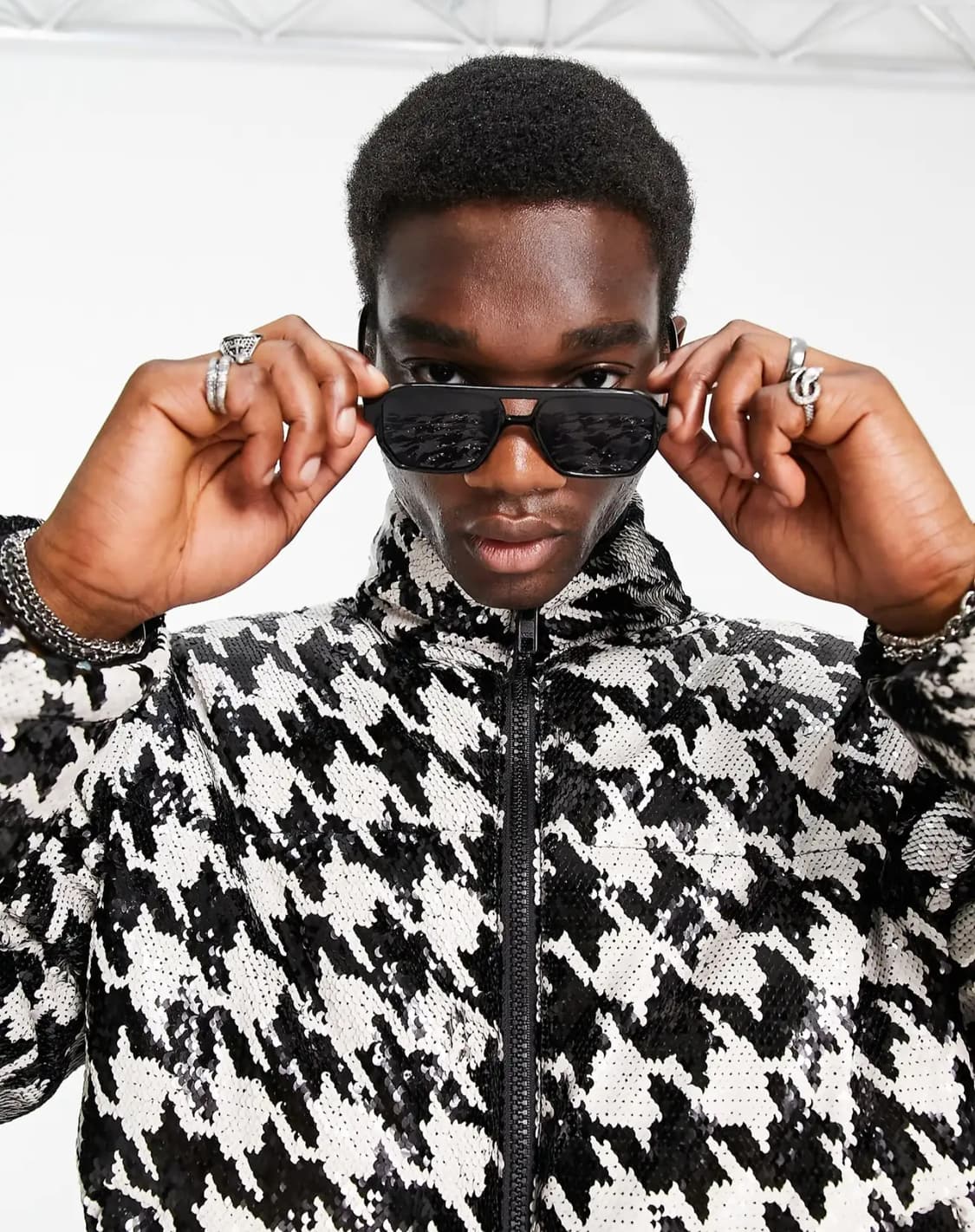 새상품) 영국브랜드🇬🇧 하운드투스 시퀸 패딩 점퍼 자켓 (실사o) 상품이미지2