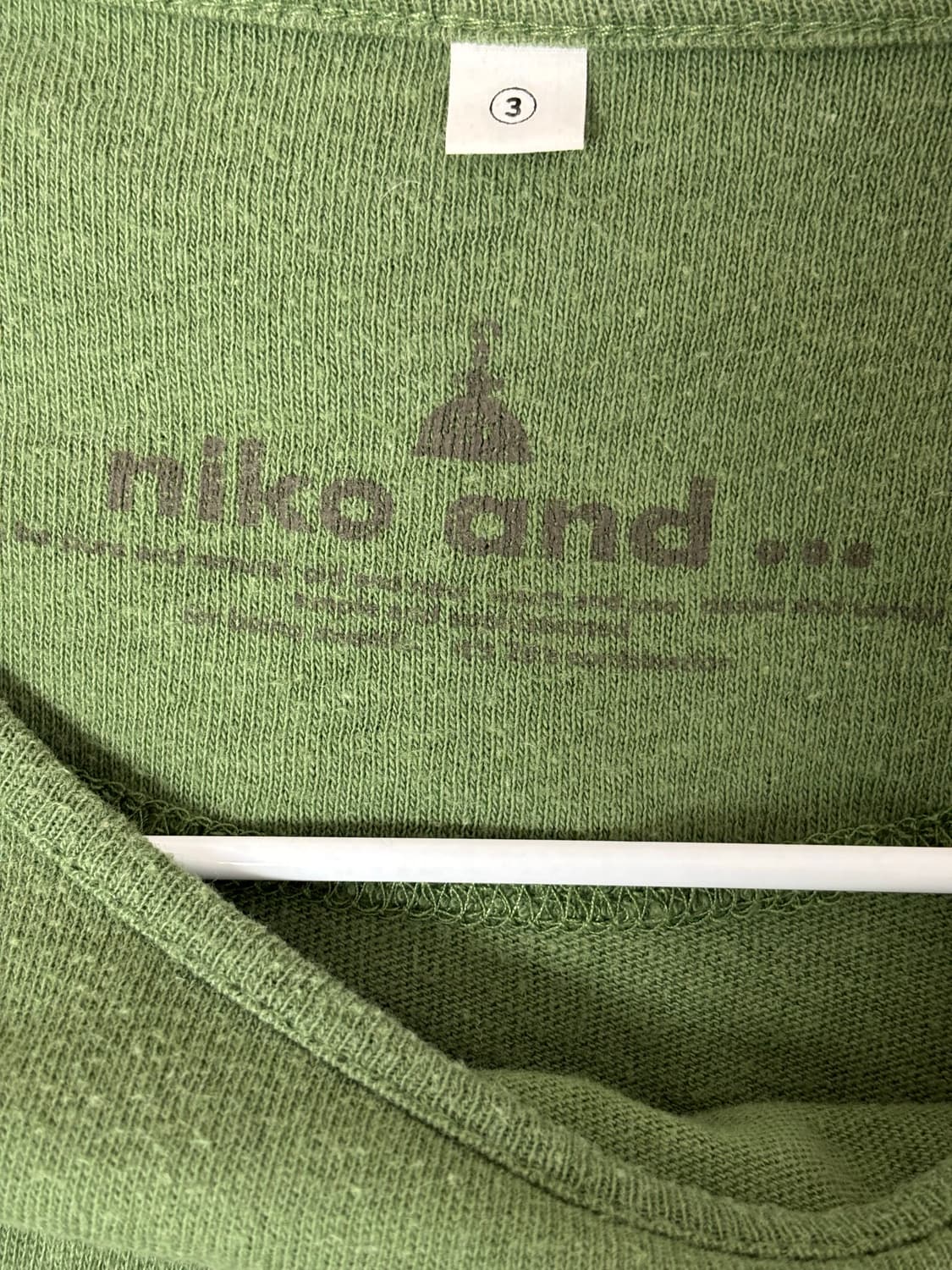 niko and 니코앤드 그린 도트 패치워크 니트 말차 모리걸 그런지 상품이미지3