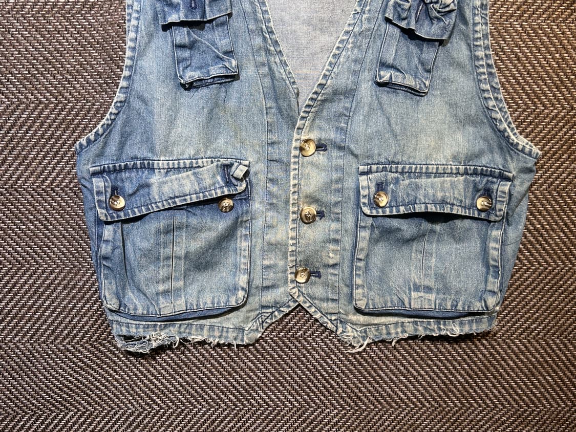 90s 맥홉 U.S.A 데님베스트 상품이미지3