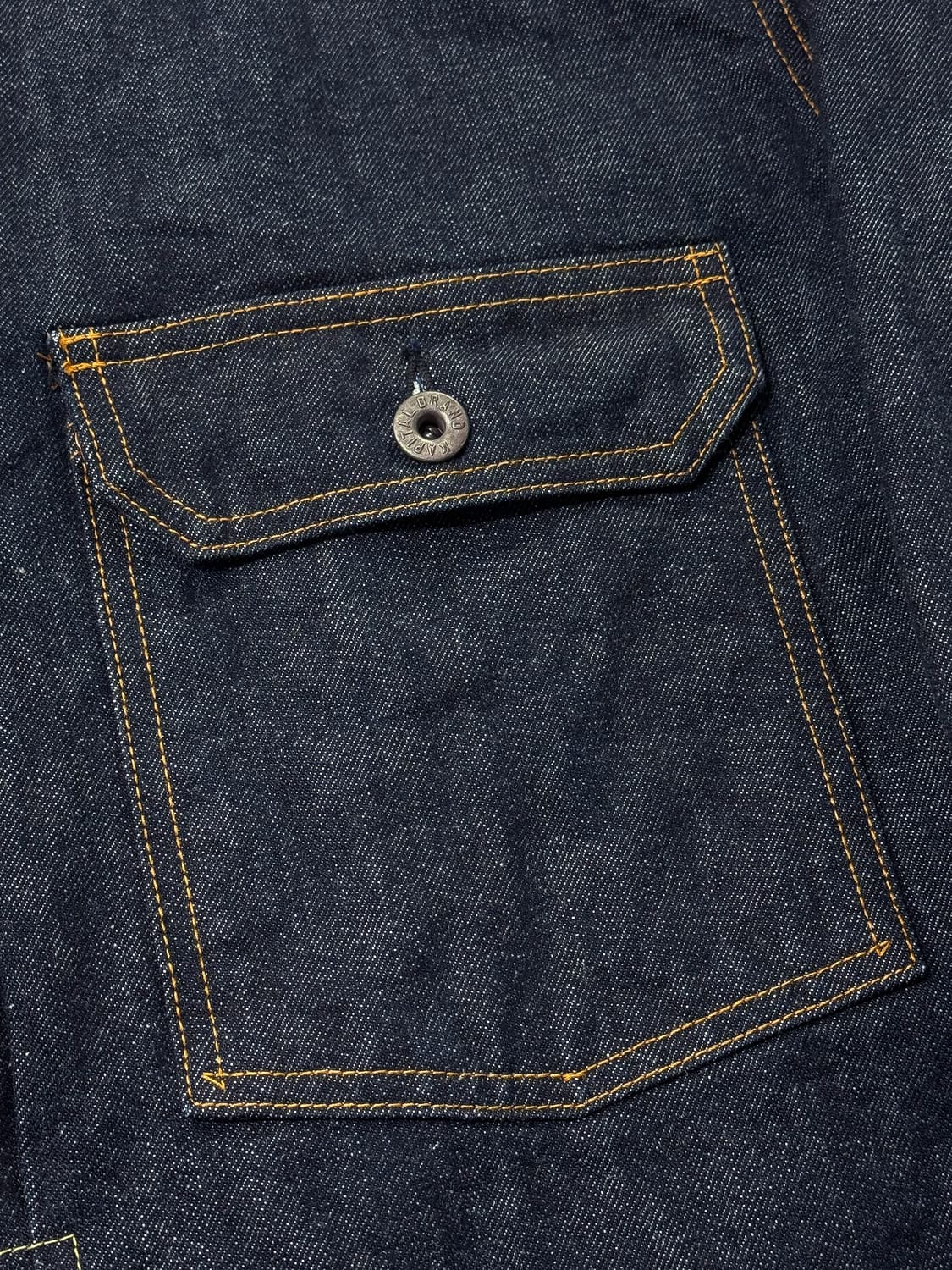 캐피탈 14온즈 데님 원 워시 자켓 인디고 (새상품) 상품이미지4