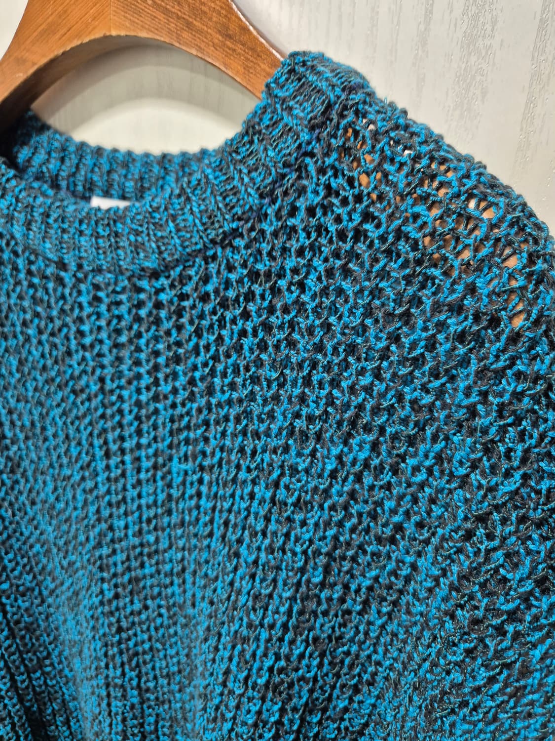 (세일)(새상품)NUAKLE 블루 여름니트 베스트 상품이미지8