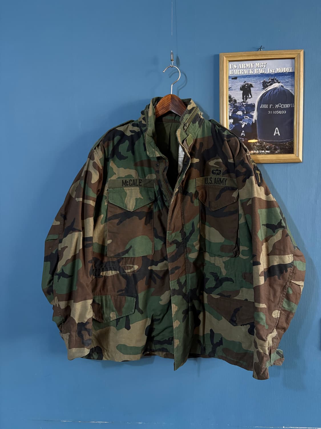 80‘s U.S Army Woodland Camo M-65 Field 상품이미지1