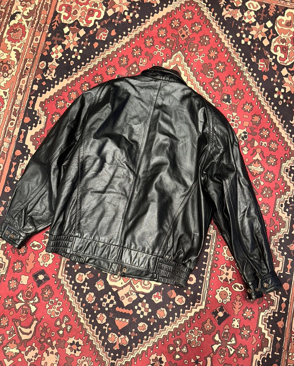 ( XL-2XL ) 가죽자켓 봄버자켓 레더자켓 항공점퍼 블루종 가죽봄버 상품이미지4