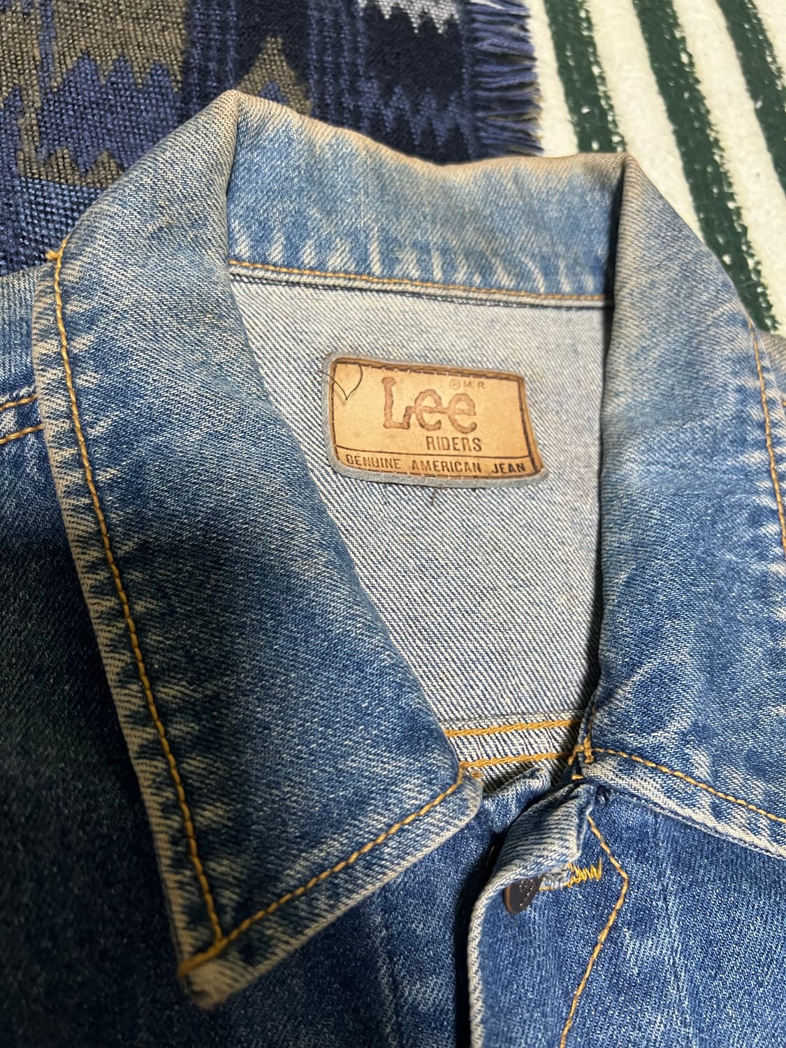 90s Lee vintage 데님 트러커 자켓 상품이미지4