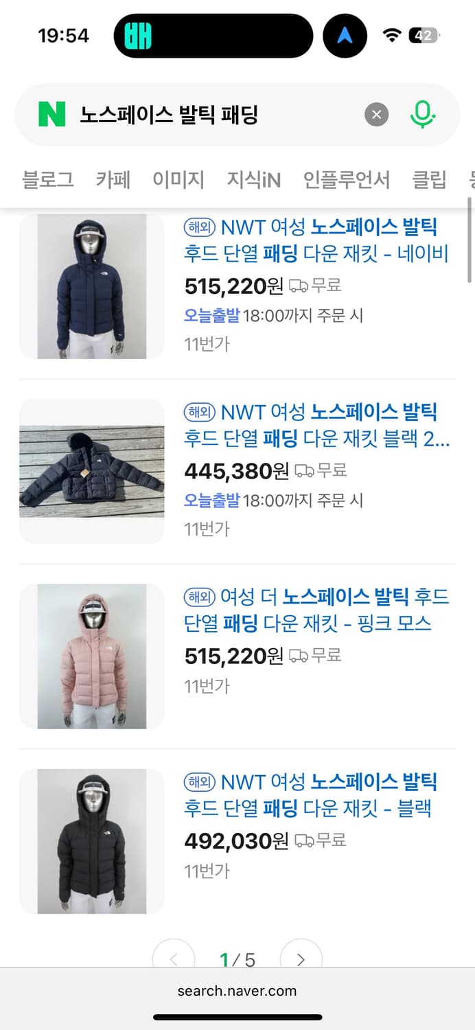 XL) 노스페이스 발틱 패딩 구스다운 상품이미지3