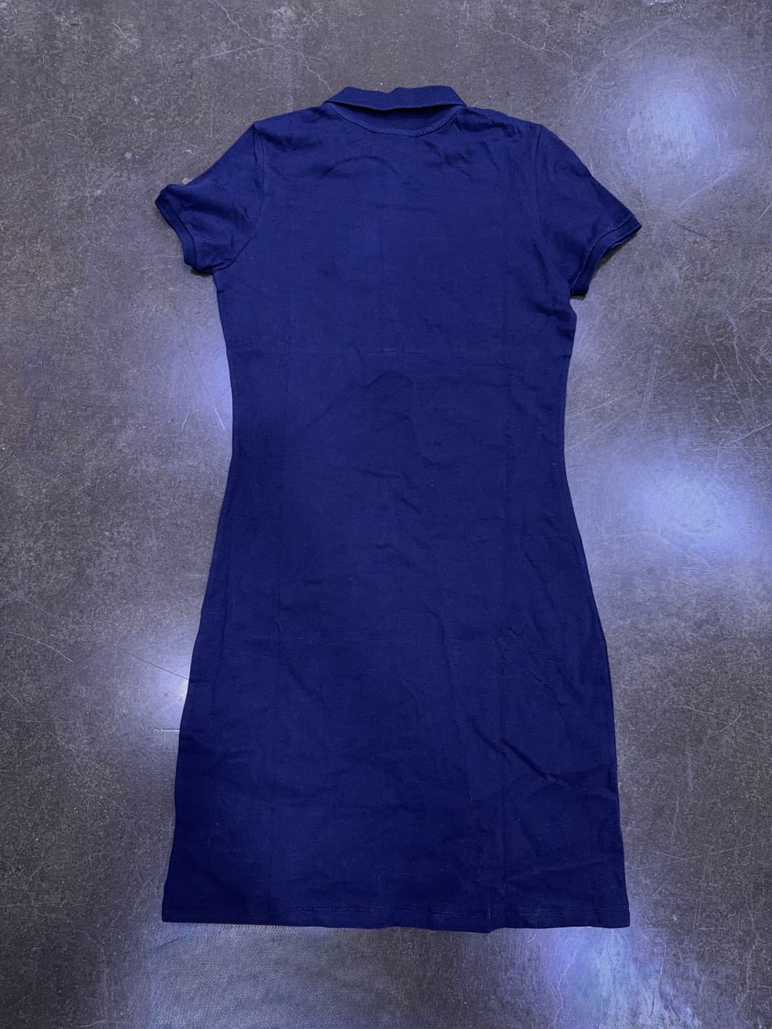 라코스테 슬림핏 미니 피케 폴로 원피스 네이비 36 상품이미지2