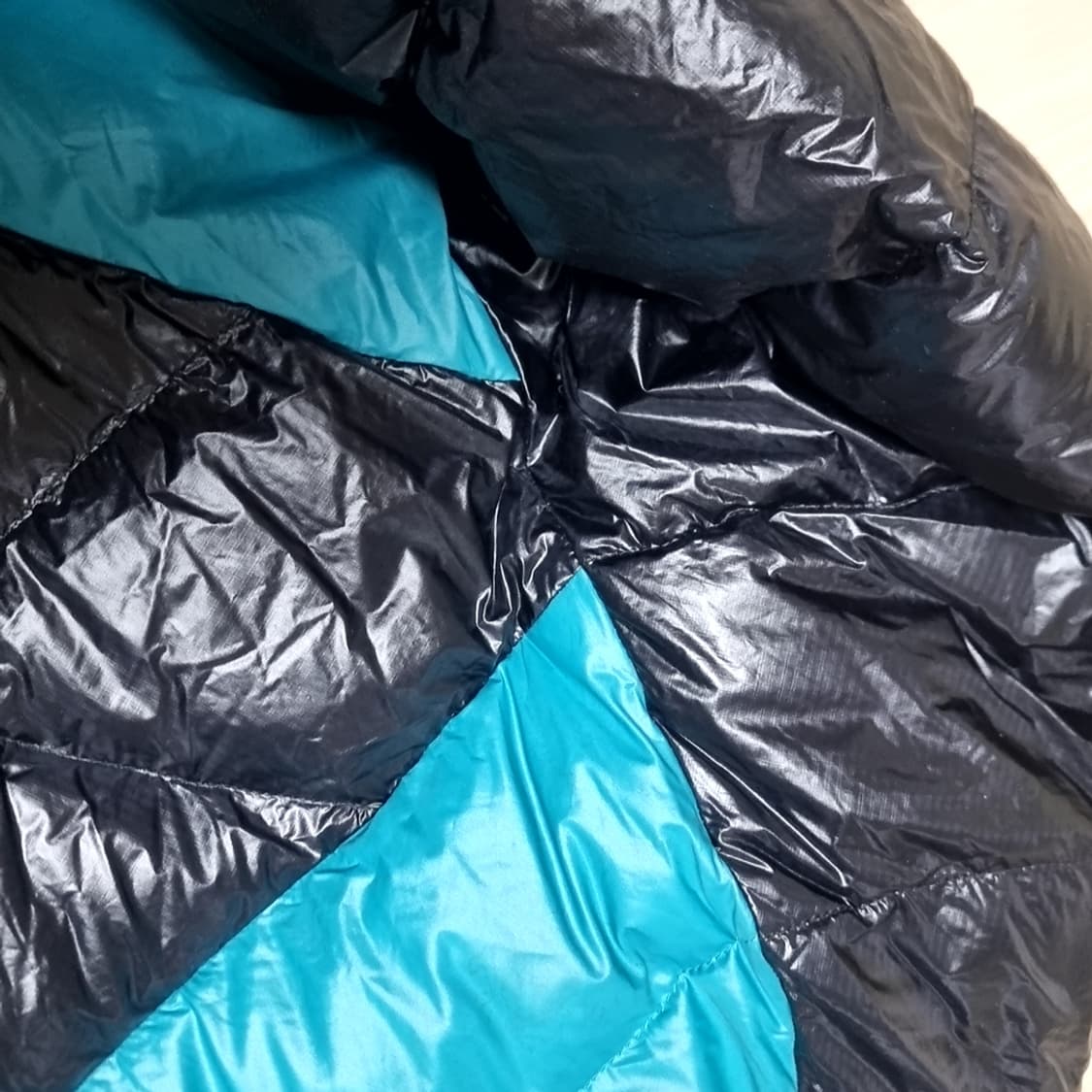 빈티지 노스페이스 블랙/블루 거의털 경량패딩 점퍼(105) 상품이미지3