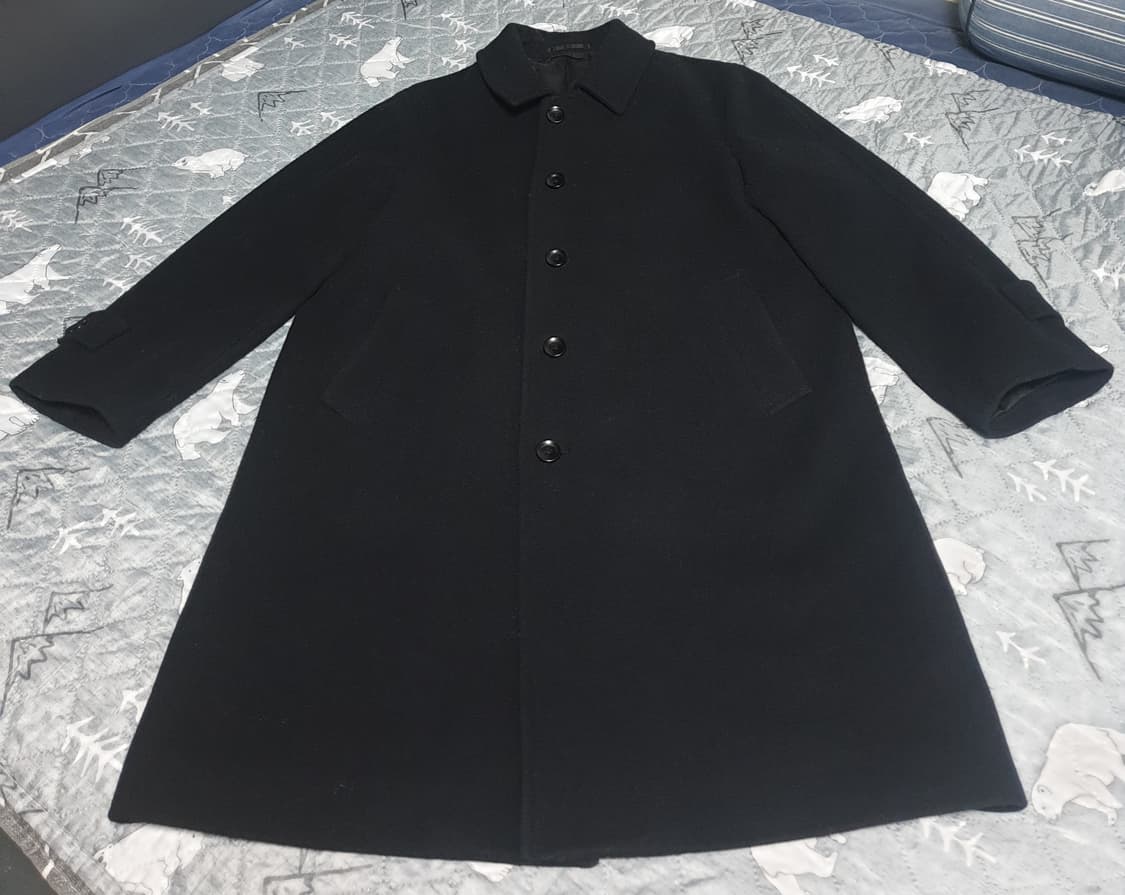 유니클로 울 혼방 발마칸 코트 블랙 (L) 상품이미지1