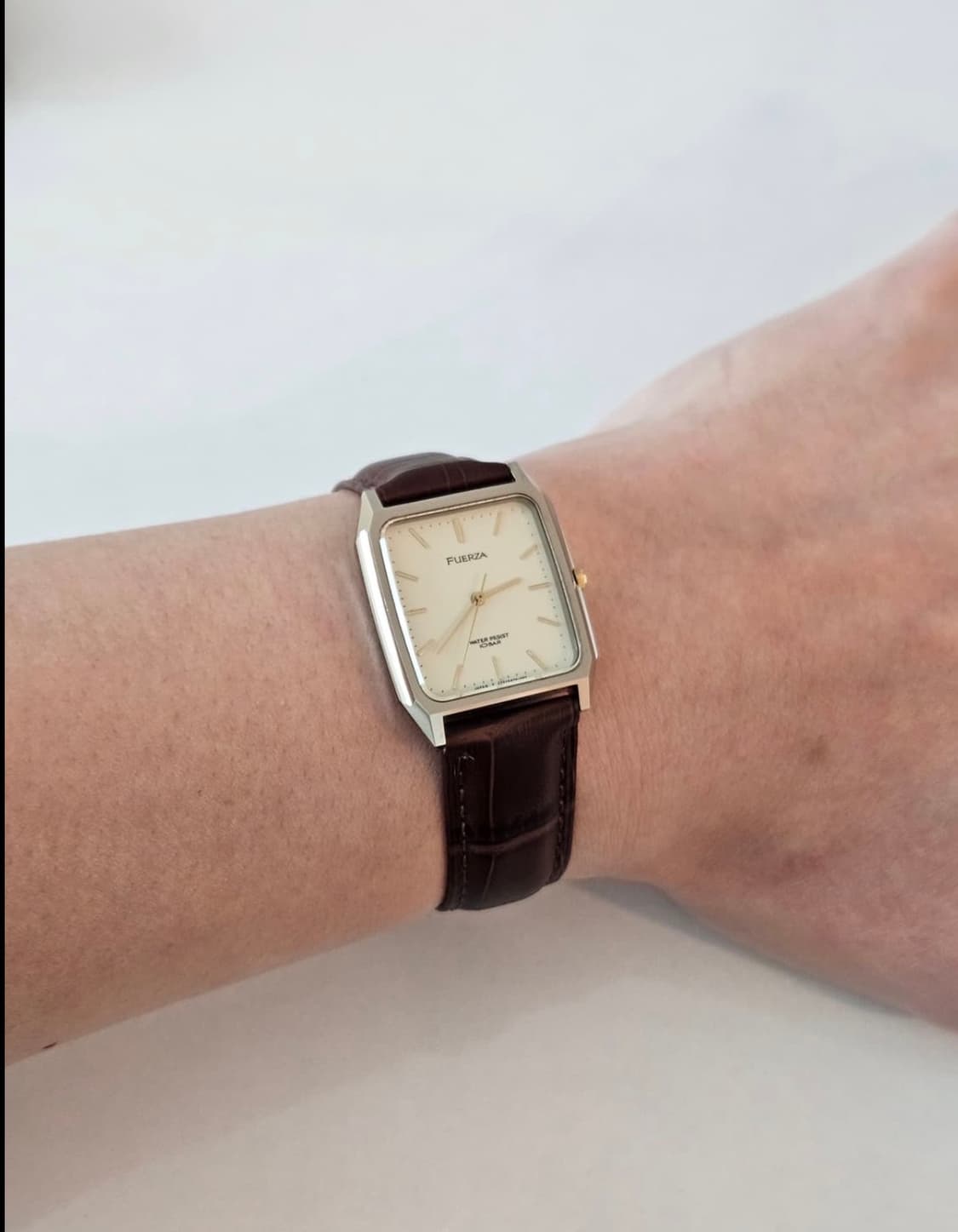빈티지 오리엔트 FUERZA 사각 가죽 시계 상품이미지4
