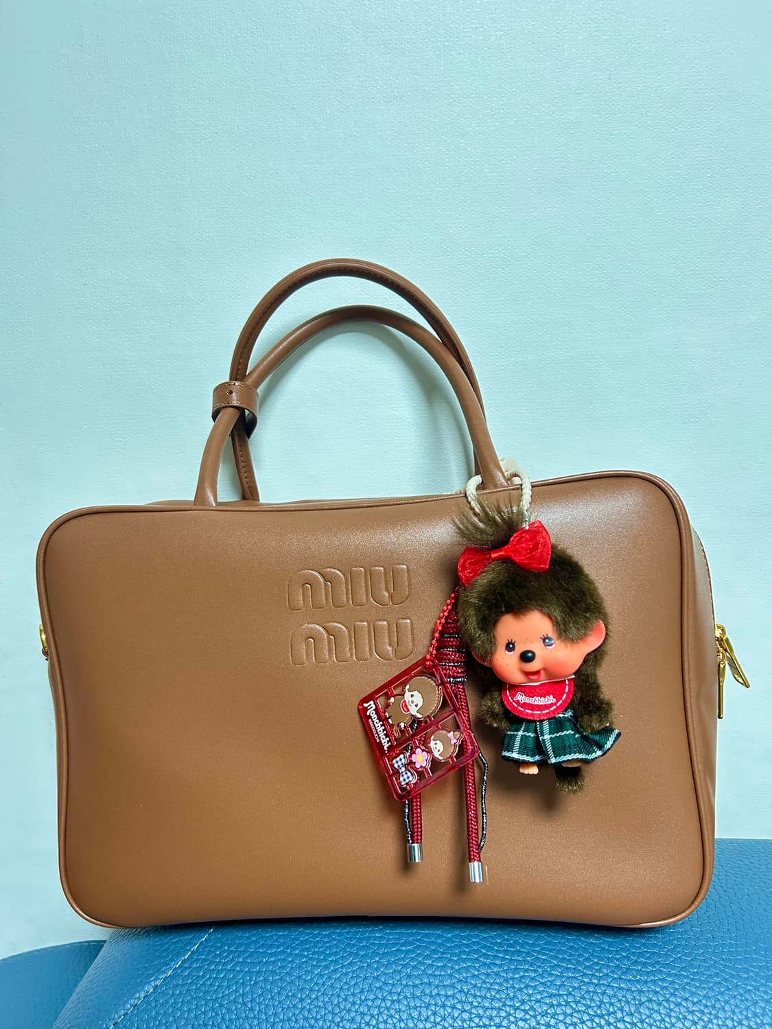 (16)💚정품몬치치 커스텀키링- “그린 체크 스쿨걸“ 상품이미지6