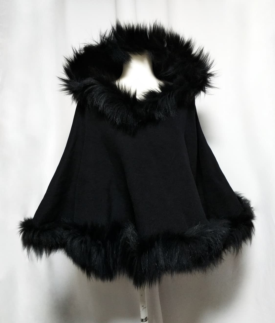 빈티지망토 판쵸 쿠로미 케이프 대장 y2k 공겜여주 양산형지뢰계 로리타 상품이미지1