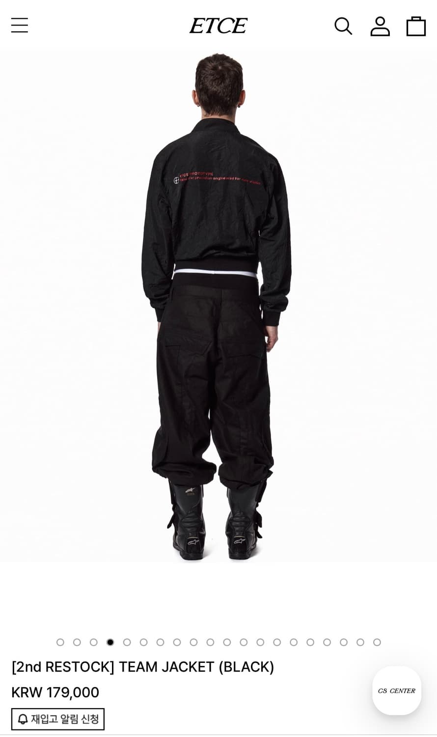 Etce 팀 자켓 M사이즈 새상품급 상품이미지2