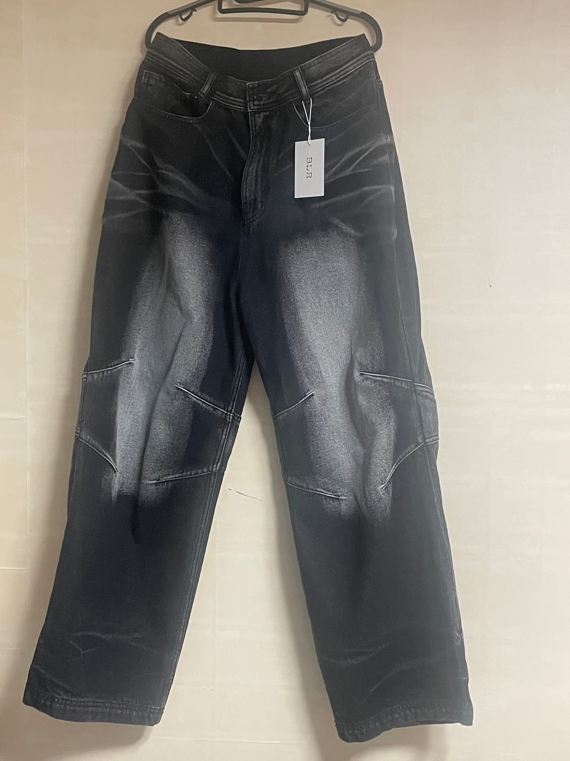 [S]비엘알 엠보스드 웨이브 워싱 데님 상품이미지1