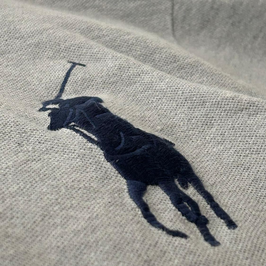 폴로 랄프 로렌 빅포니 USA 성조기 패치 반팔 카라티 그레이 상품이미지5