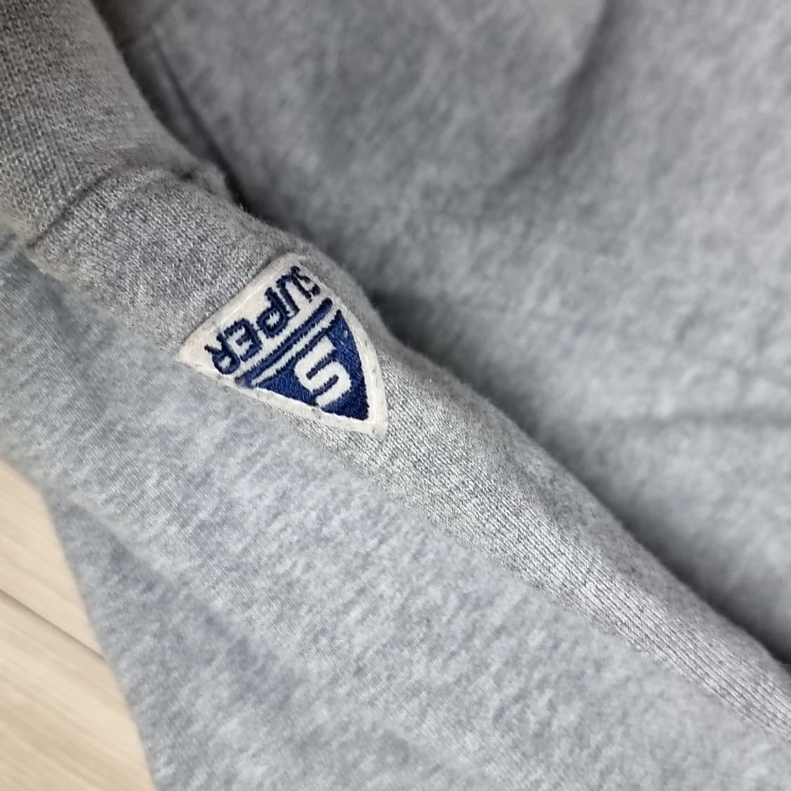 usa 미제 SUPER S 회색 후드티 L 상품이미지9
