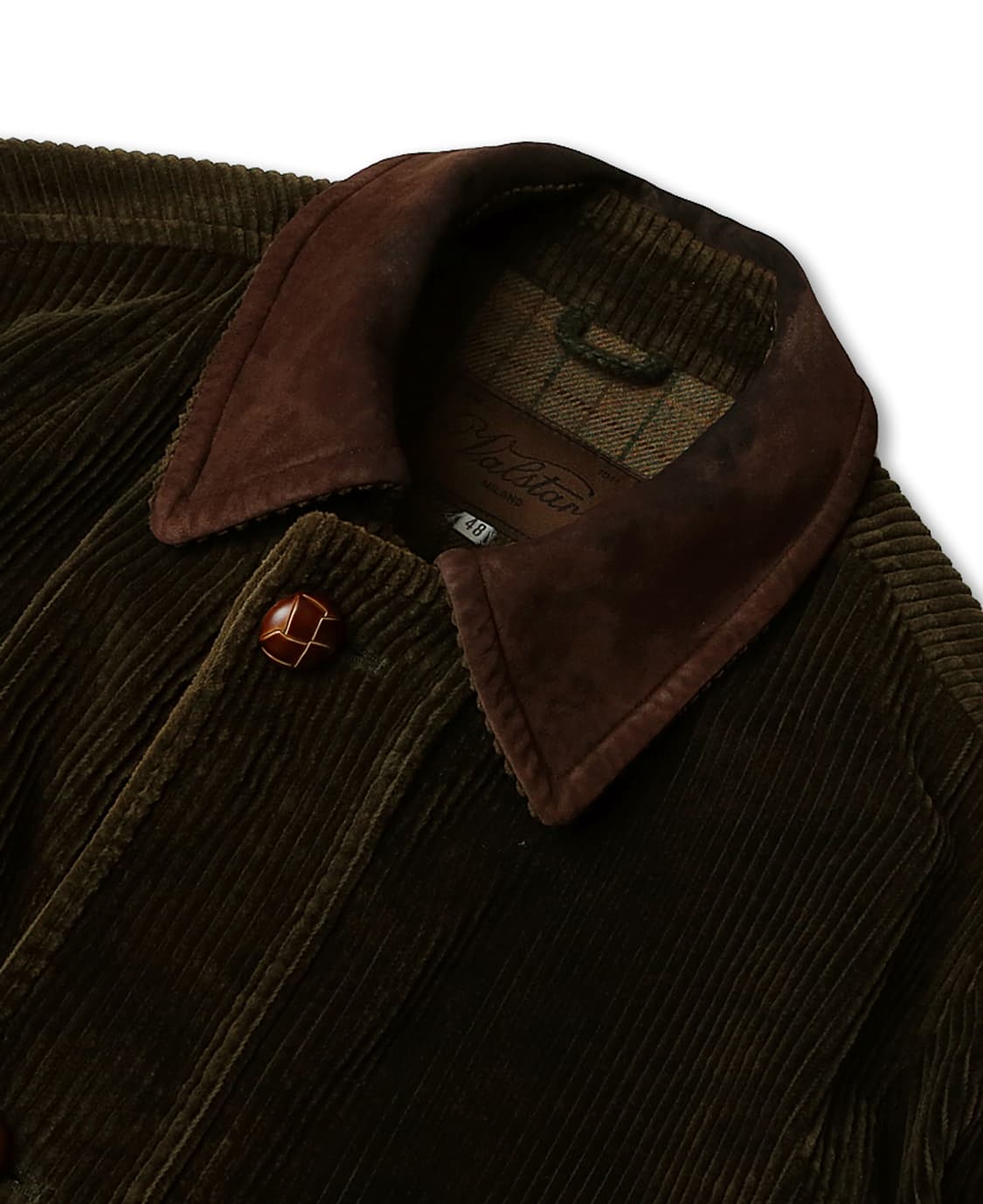 발스타리노 [Valstarino] 다크 카키 코듀로이 롱 필드자켓 이태리 상품이미지2