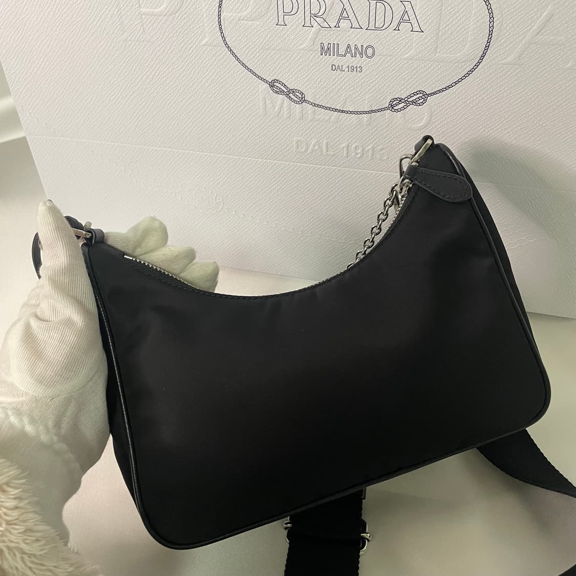 [S급]프라다 리에디션 2005 리나일론 호보백 1bh204 상품이미지10