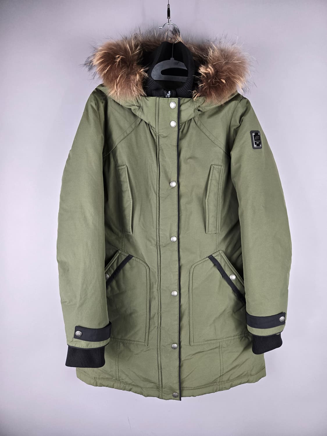 [무료배송]스케쳐스 95 여성 라쿤퍼 덕 다운 야상 패딩 점퍼 상품이미지1