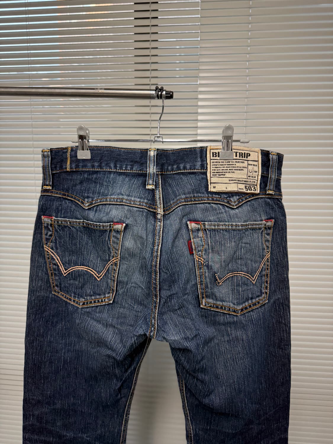 edwin blue tripe 503 슬림 데님 팬츠 상품이미지5