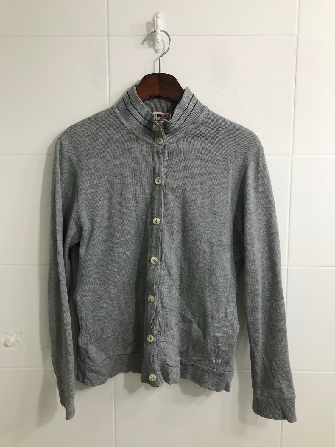 네이비 니혼진 프레피 무스탕 코트 코디세트 상품이미지5