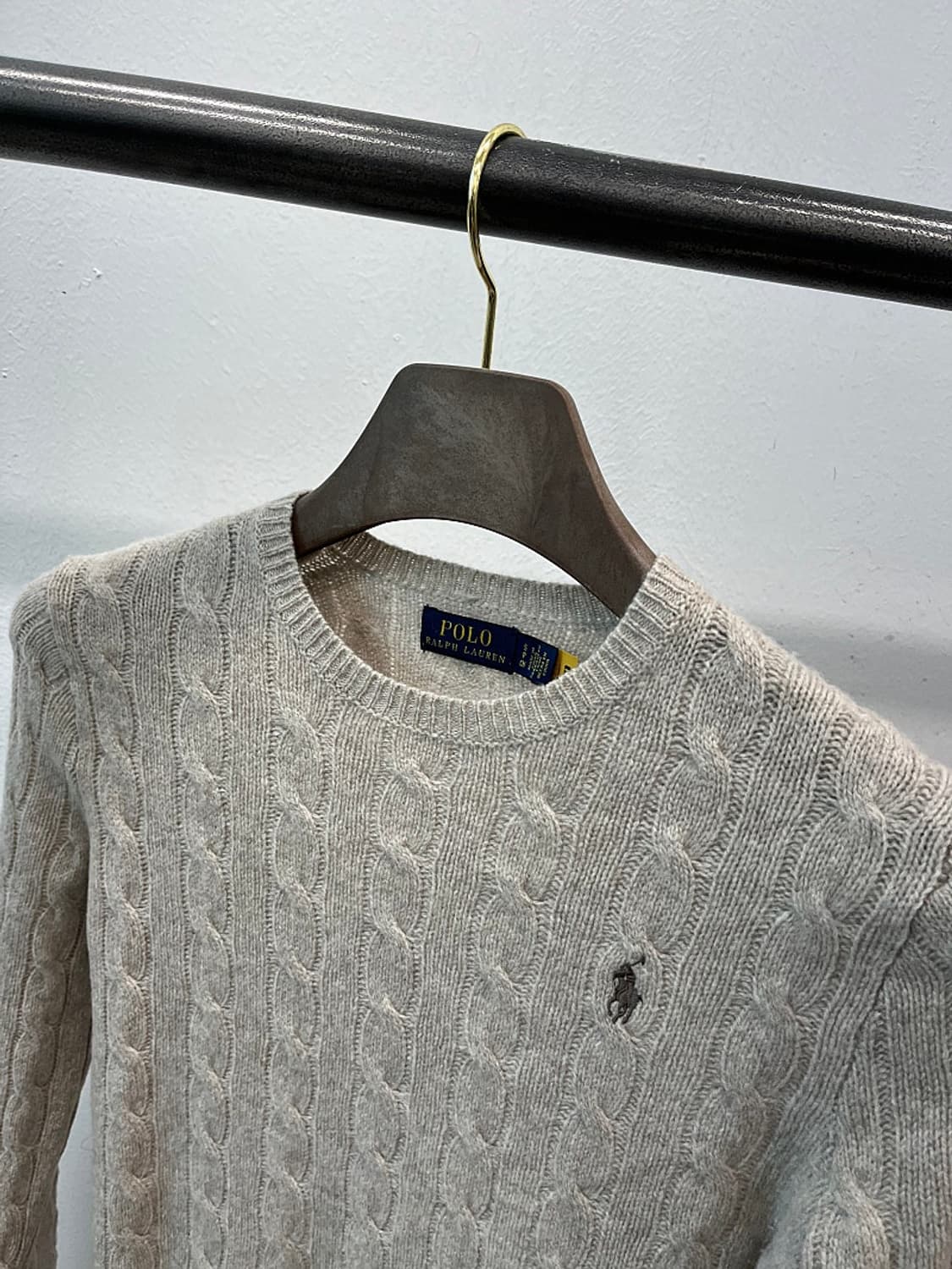 여) 폴로 신형 캐시미어 케이블 니트  상품이미지4