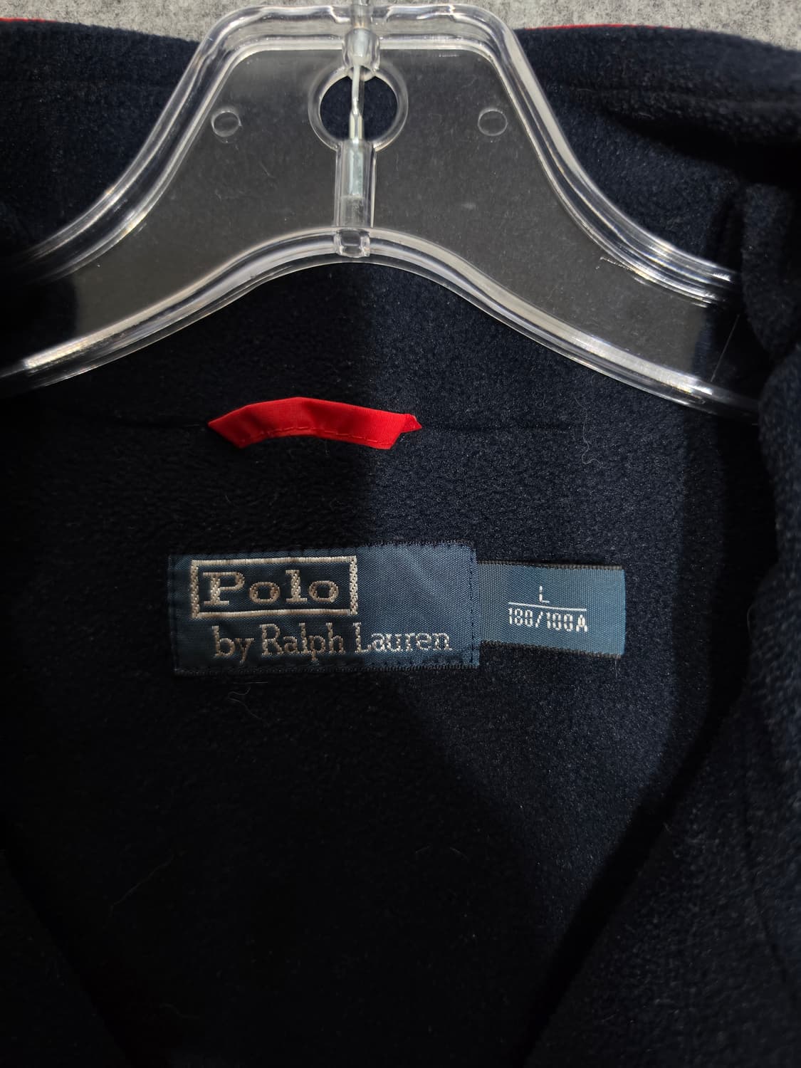 폴로 랄프로렌 빈티지 기모 코튼 나일론 쉘 블루종 자켓 L 상품이미지9