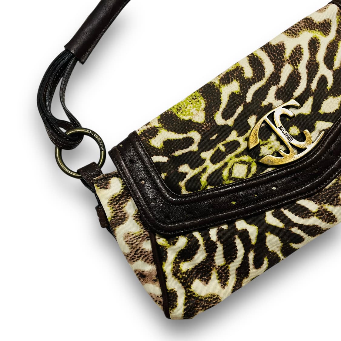 저스트 카발리 00s 데드스탁 레오파드 레더 숄더백 상품이미지4