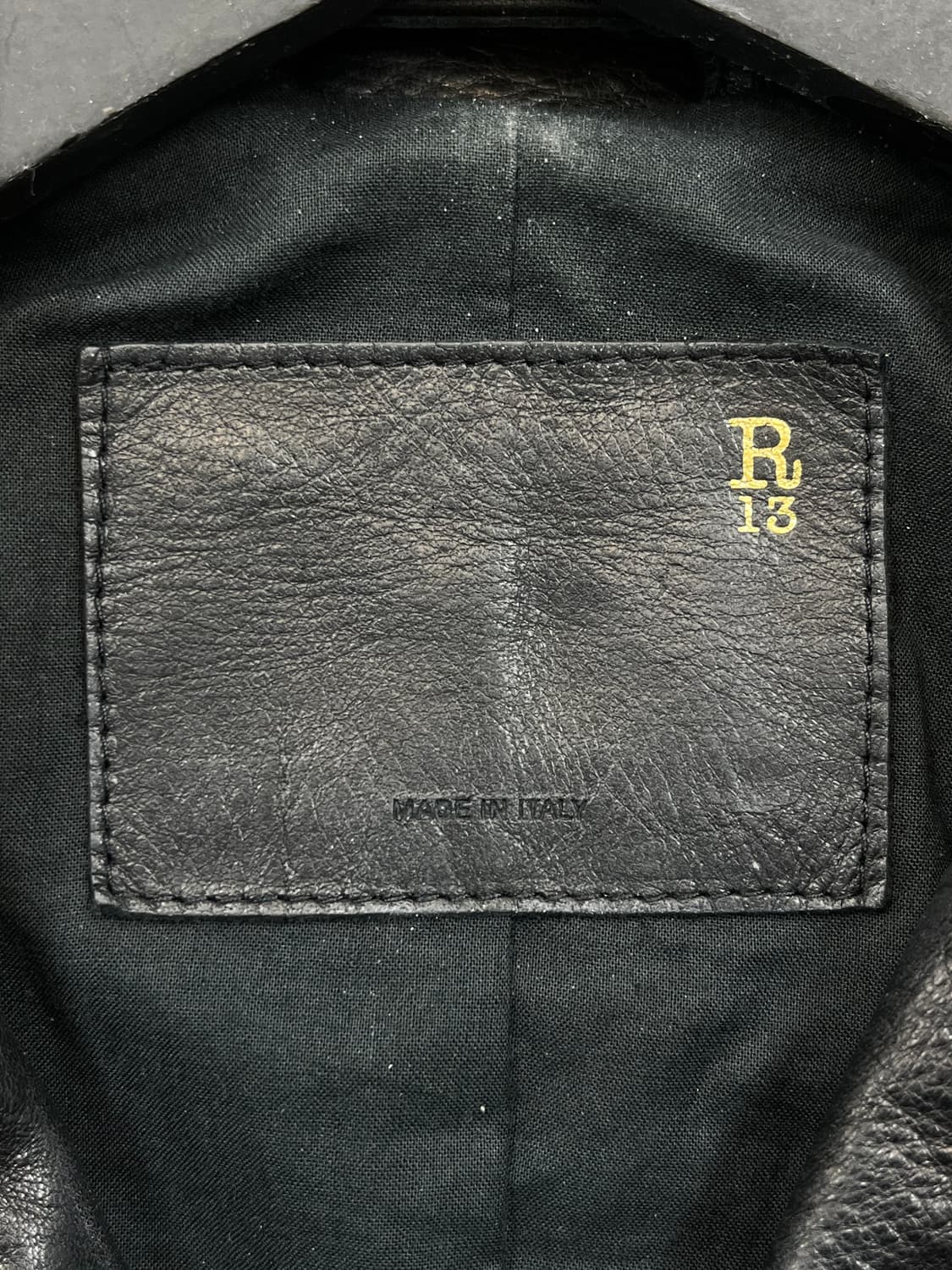 알써틴 클래식 모토 레더 바이커 자켓 상품이미지6