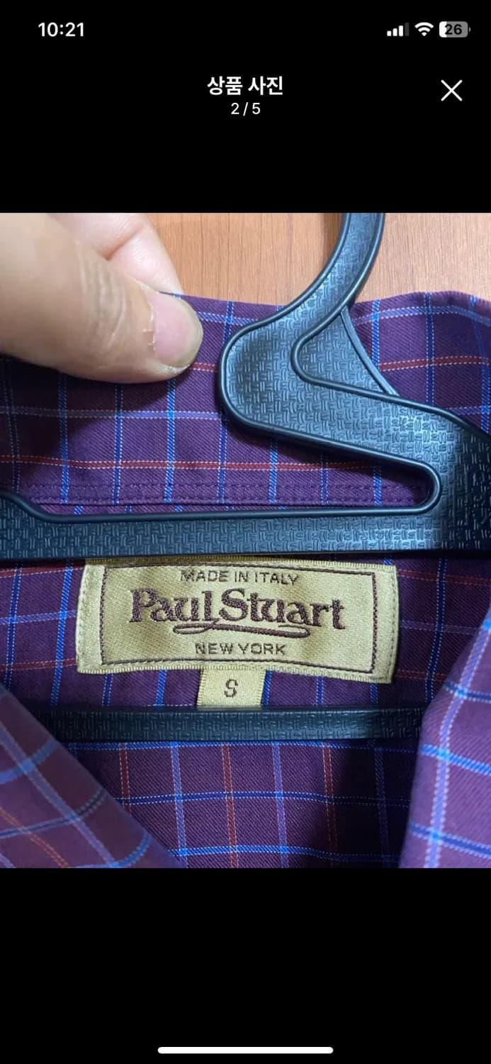 [Paul Stuart] 폴스튜어트 뉴욕 코트 체크 셔츠 S사이즈 상품이미지2