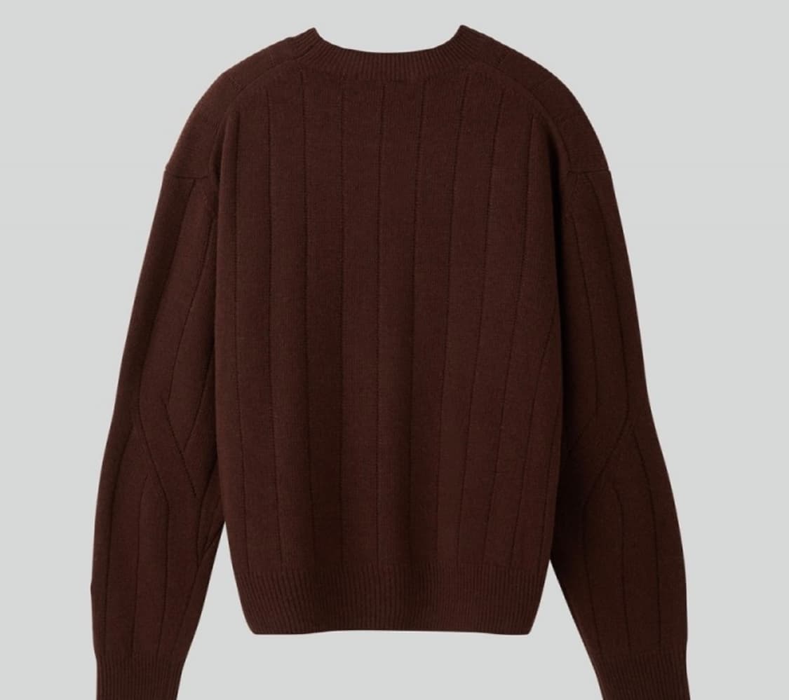 [OS] 렉토 러블리 라운드 넥 니트 레드 브라운 상품이미지2