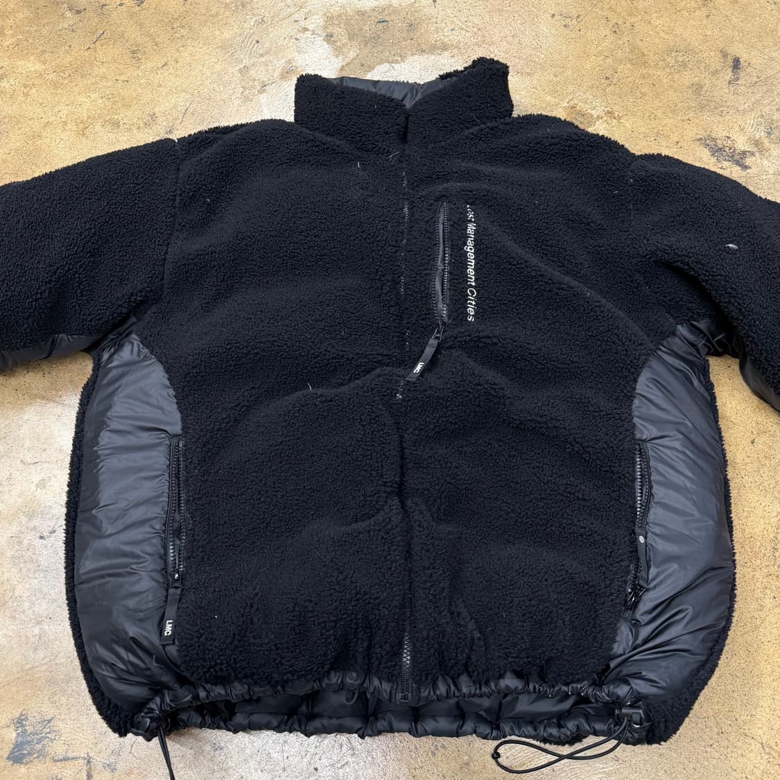 [정품/L] LMC 블랙 양면 패딩 점퍼 b18 상품이미지5