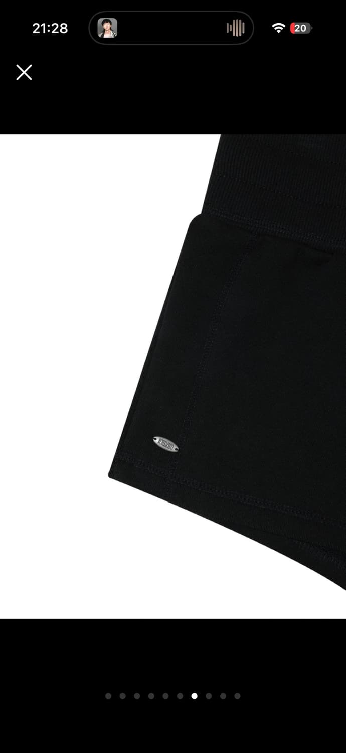 보헤미안서울 24ss 베이직 스웻 쇼츠 팬츠 바지 BLACK 블랙 상품이미지4