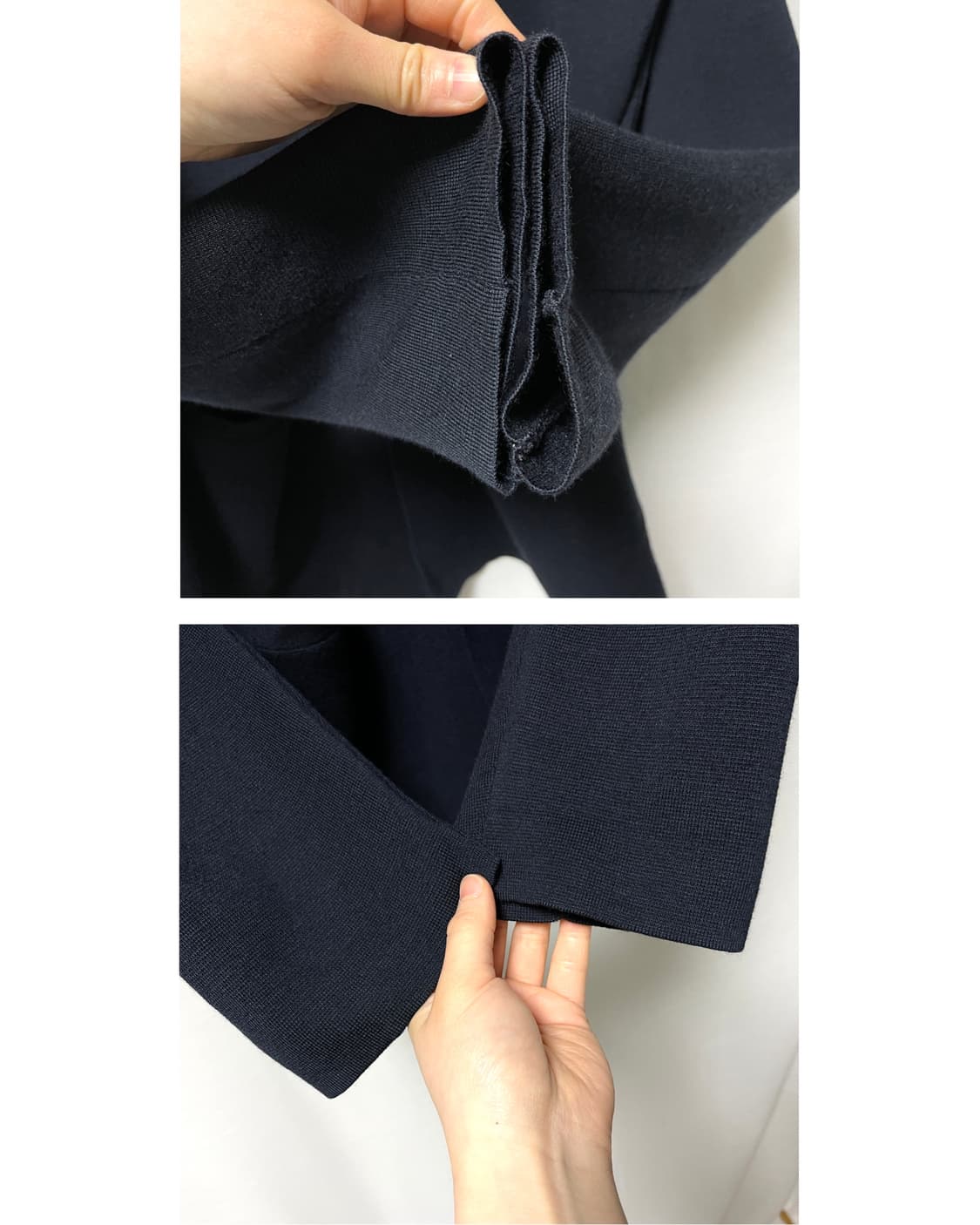 COS 코스 남성 울혼방 니트 블레이저 자켓 L _ 다크네이비 상품이미지5