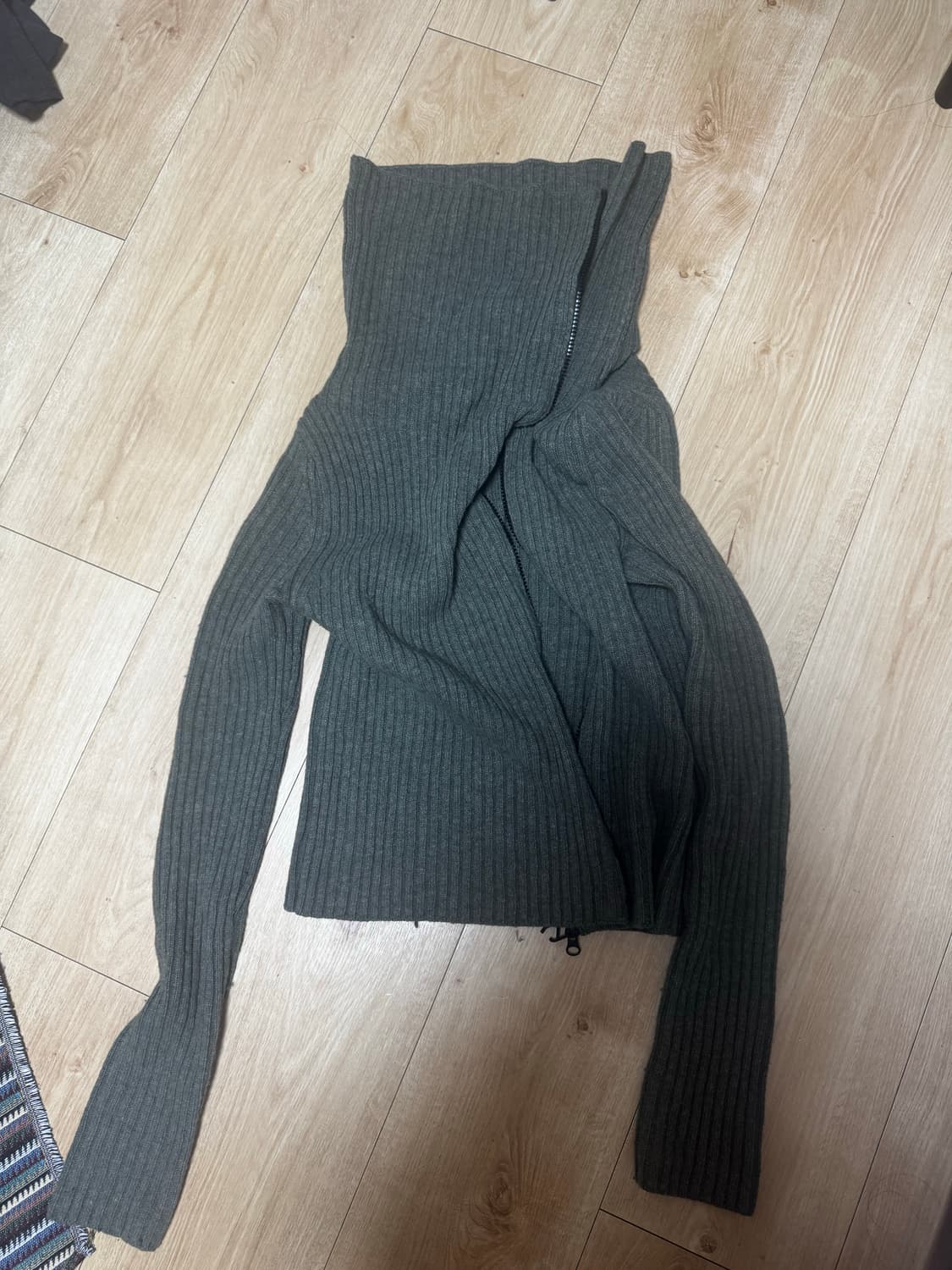 Open yy 니트 집업 상품이미지4