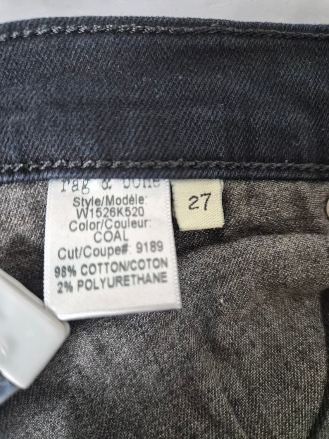 랙앤본 블랙 데님 27사이즈 P-48 상품이미지5