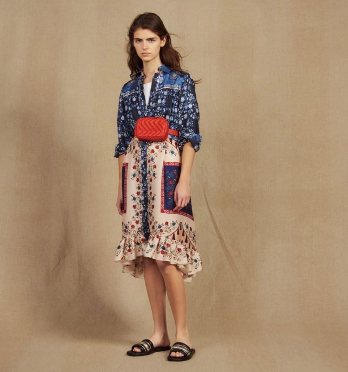 산드로 린 실크 원피스 38사이즈 상품이미지4