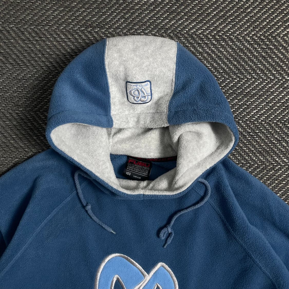 00s FUBU 올드스쿨 빅로고 플리스 후드 티셔츠y 4980 상품이미지6