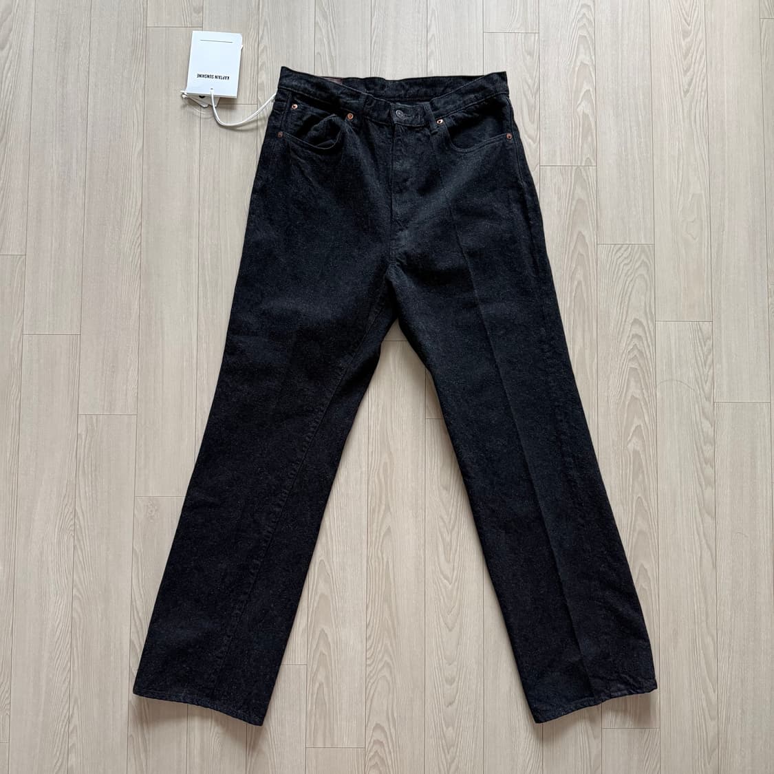 캡틴선샤인 스케이트 슈컷 데님 팬츠 블랙 원워시 32 상품이미지1