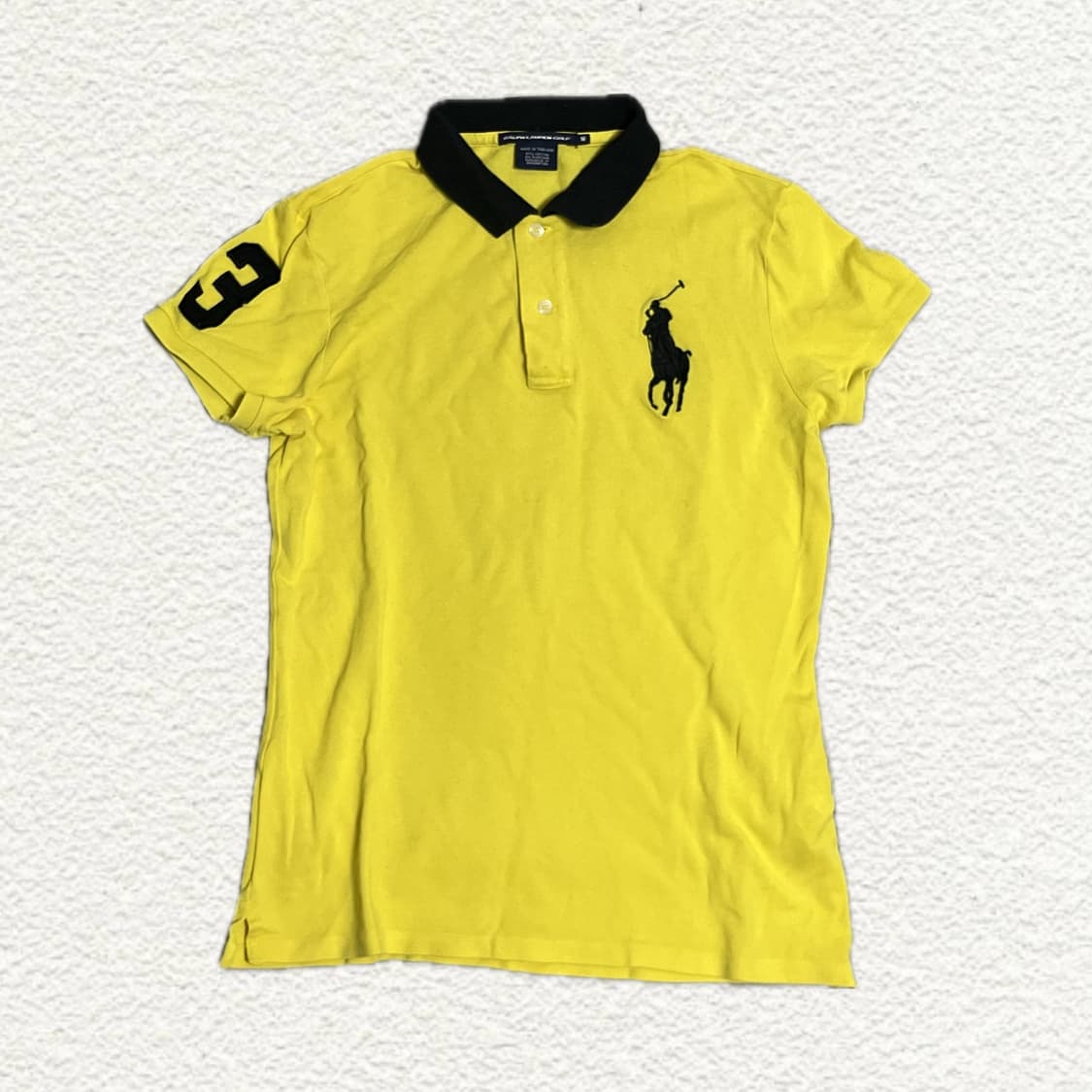 폴로 랄프로렌 빅포니 옐로우 M 사이즈 카라티 상품이미지1
