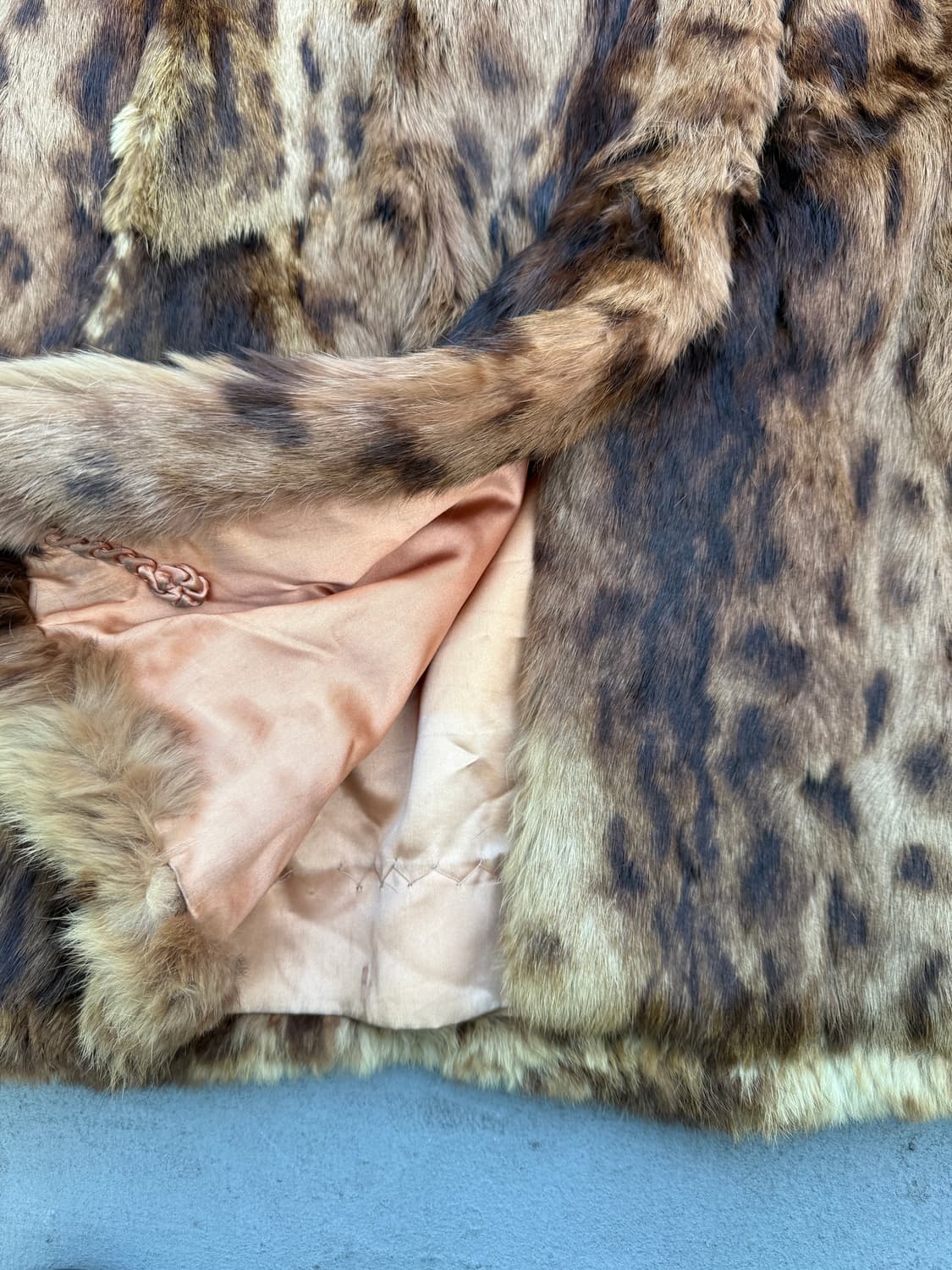 빈티지 레오파드 리얼 퍼 코트 상품이미지6