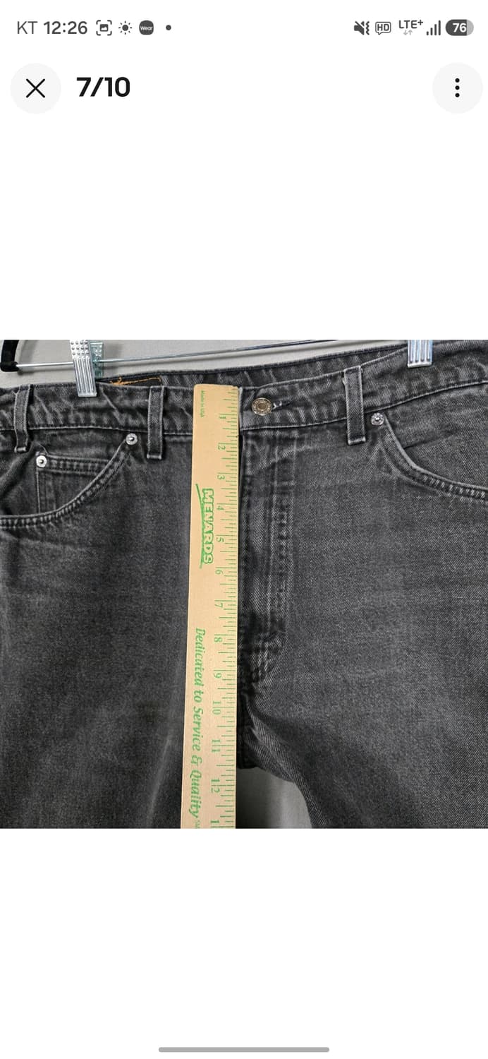 [USA제/오렌지탭] 빈티지 리바이스 550 릴랙스핏 블랙 (W38L30 상품이미지7