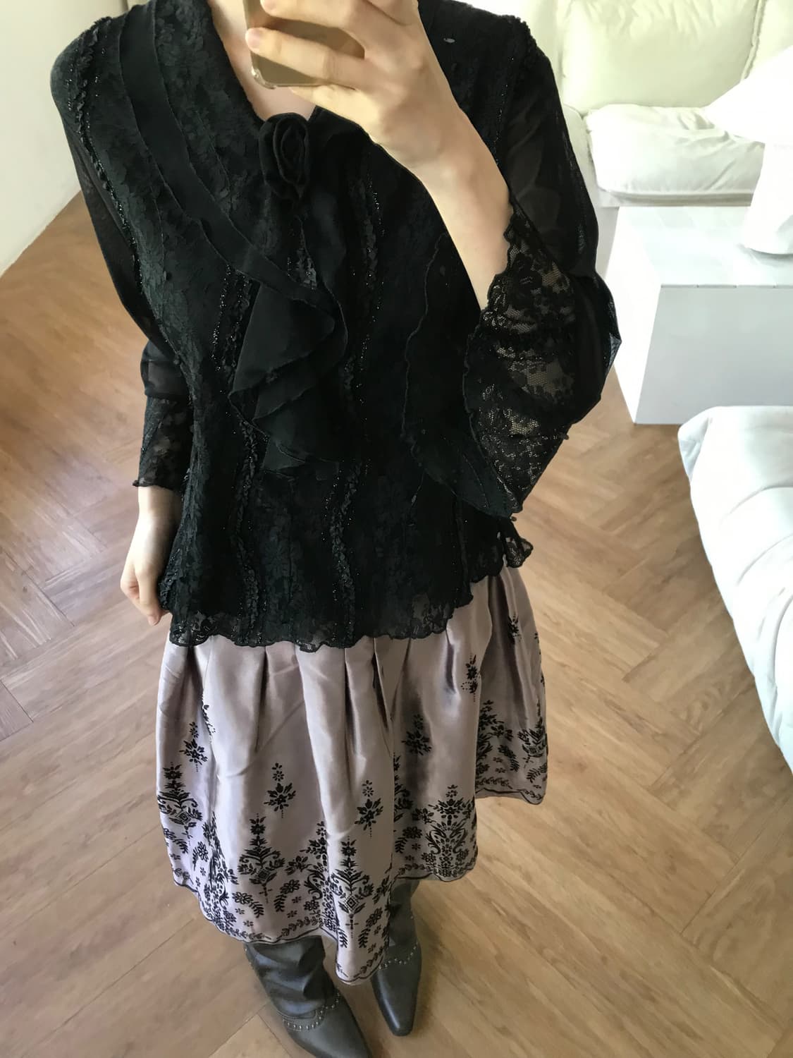 vintage lace top 상품이미지5