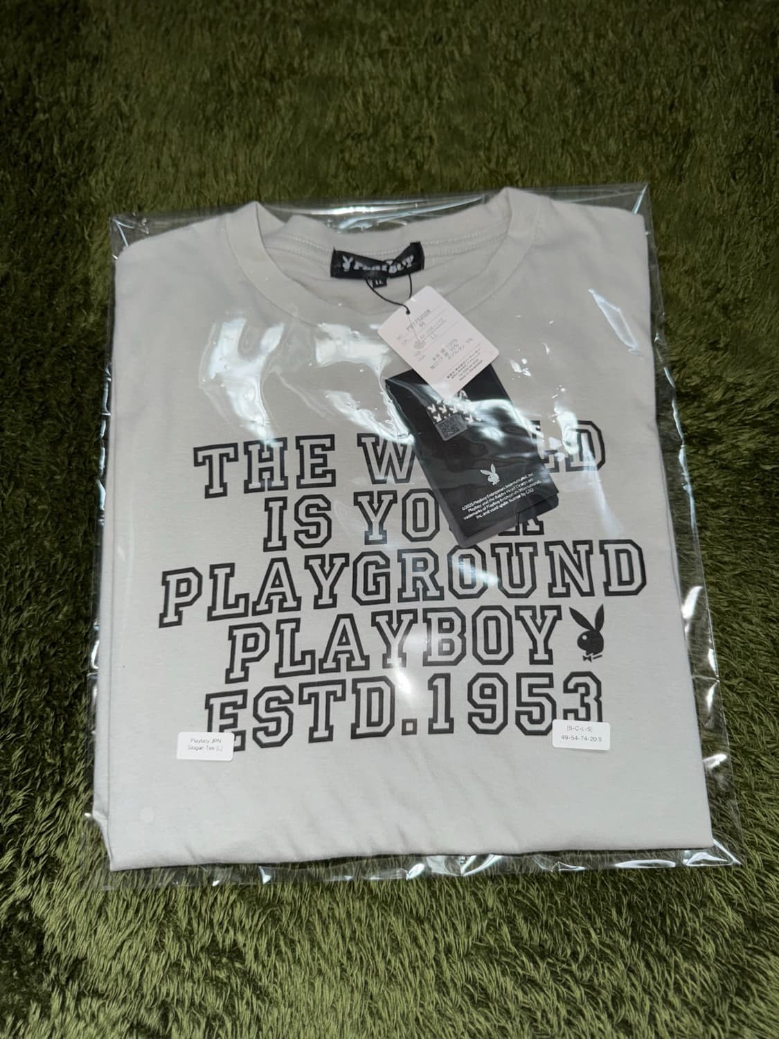 [L] Playboy 플레이보이 재팬 슬로건 그래픽 티셔츠 상품이미지10